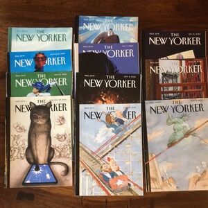 11 The New Yorker Magazines (Mixed Lot of 11 mags) April 2024 - Dec 2024